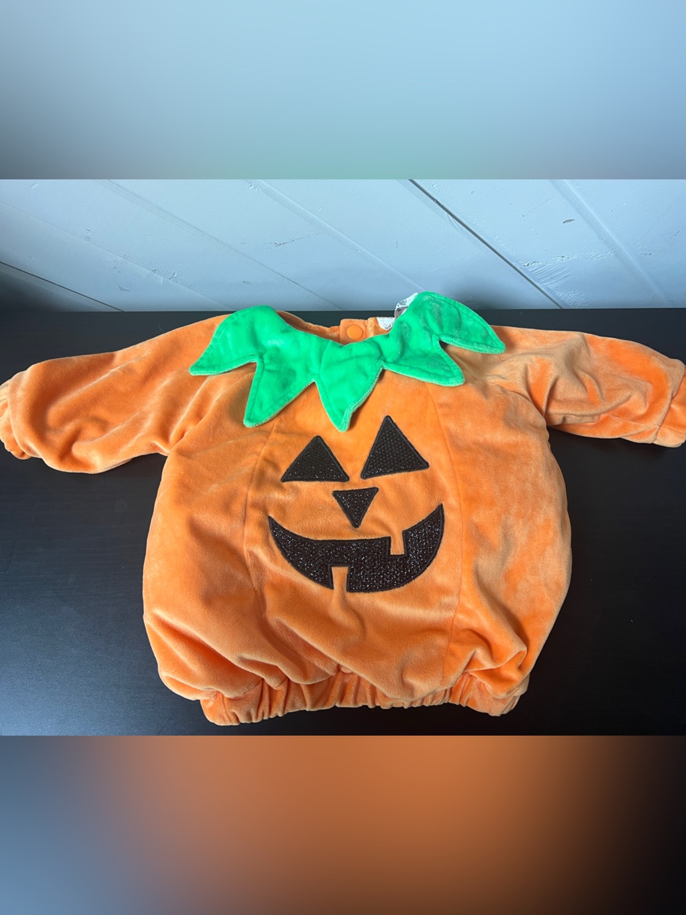 Halloween Pumpkin Jack o Lantern Costume Outfit Sz 0-6 Months